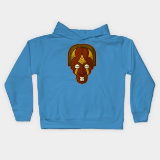 Ancient african aboriginal mask design Kids Hoodie